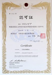 Certificado JKA Colombia